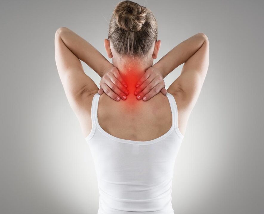 Schmerzen in der Halswirbelsäule mit Osteochondrose