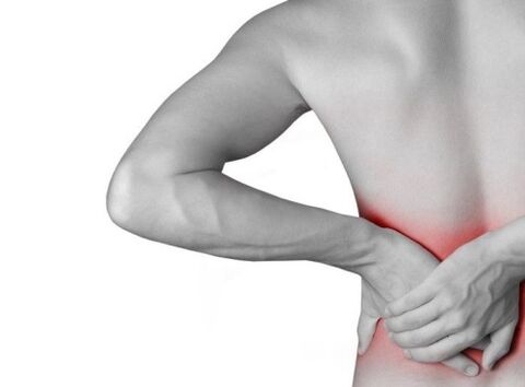 Rückenschmerzen mit Osteochondrose